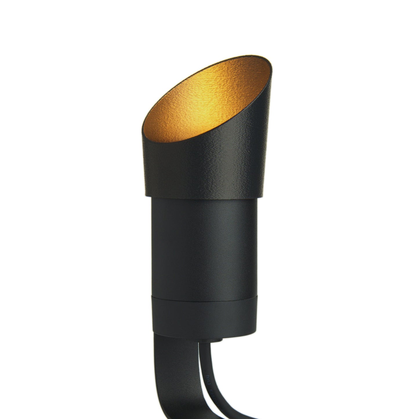 Angled Front View of Philips Hue Lily LED Landscape Spotlight with Anti-Glare Shield – Smart Outdoor Lighting for Pathways and Yards