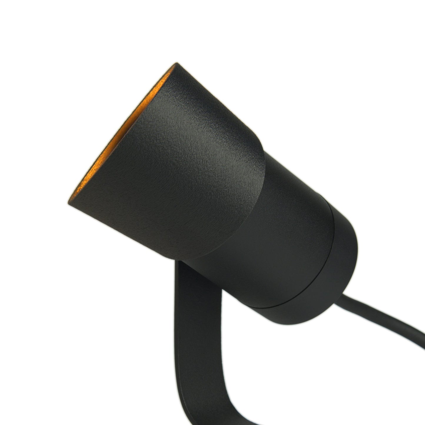 Philips Hue Lily LED Spotlight with Anti-Glare Shield Shown at Downward Angle – Adjustable Outdoor Lighting for Accent or Uplight Use