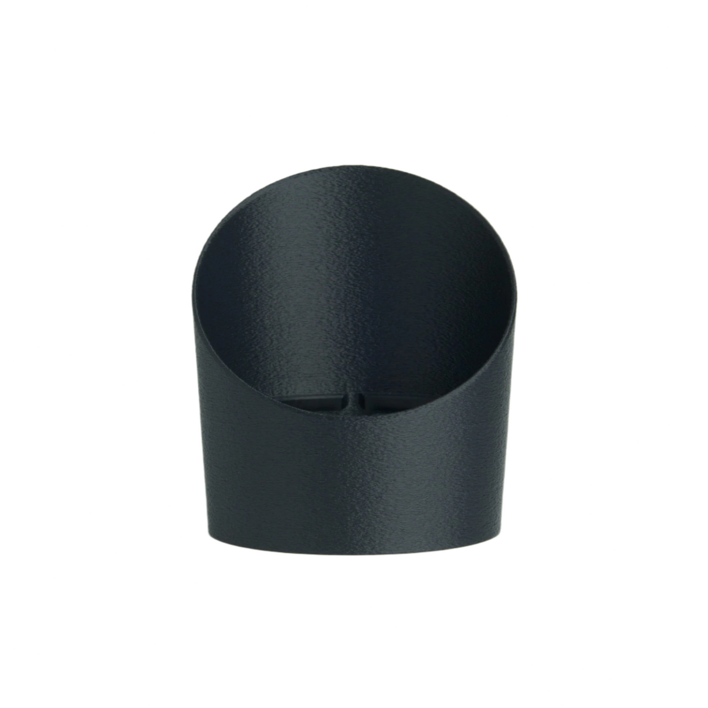 Front View of Anti-Glare Shield for Philips Hue Lily Spotlight – Black Textured Finish with Internal Light Diffusion
