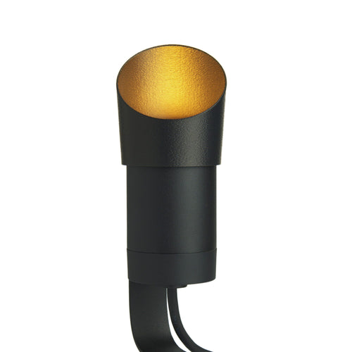 Philips Hue Lily Smart Outdoor Spotlight with Anti-Glare Shield – Upright Front View of Modern Landscape Light for Garden or Patio