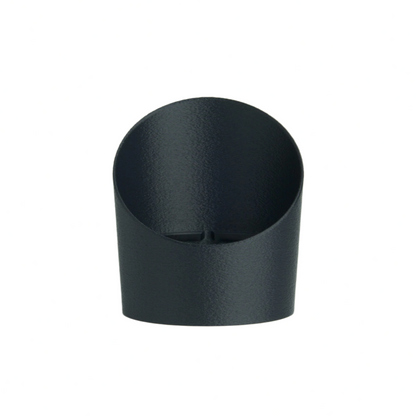 Front View of Anti-Glare Shield for Philips Hue Lily Spotlight – Black Textured Finish with Internal Light Diffusion