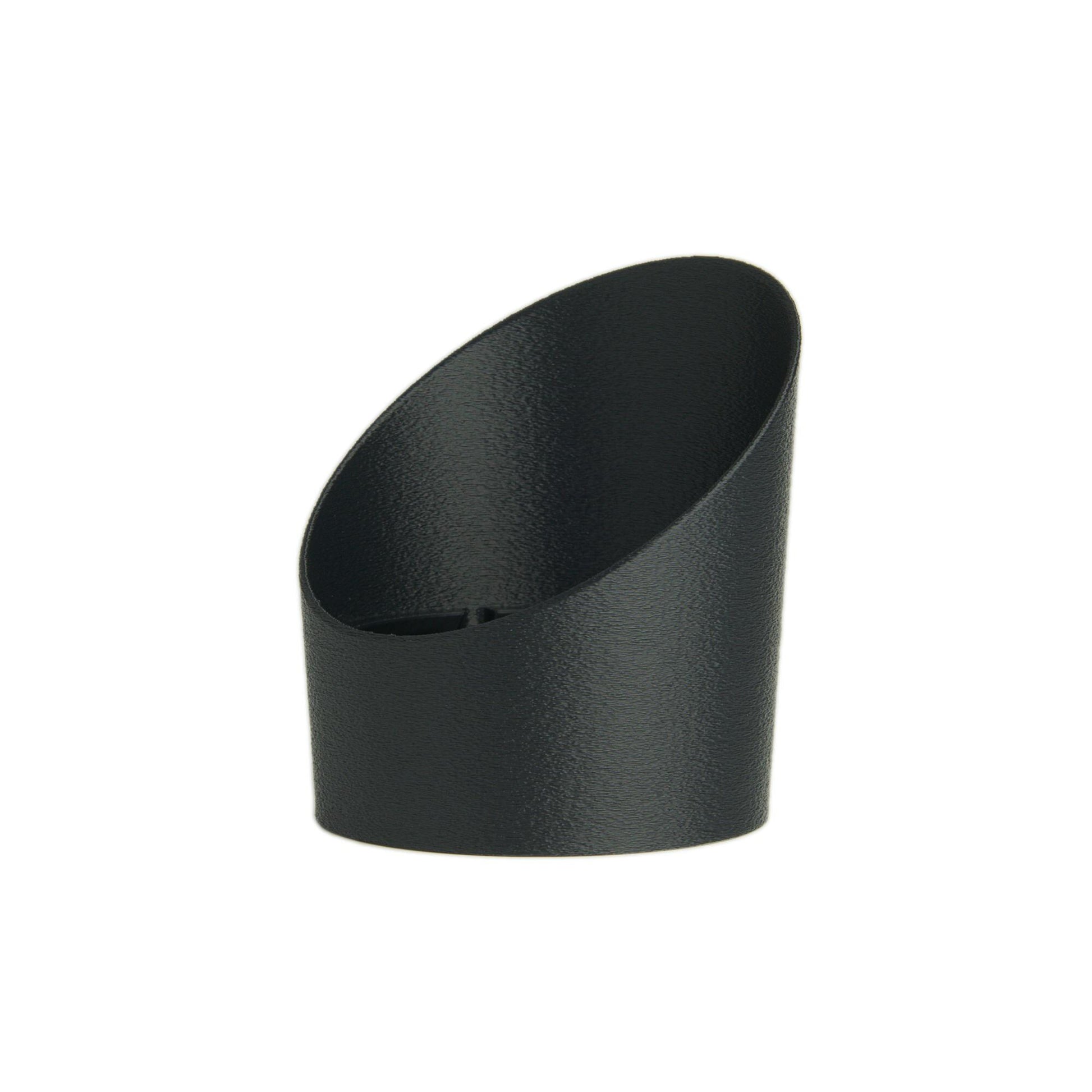 Diagonal View of Anti-Glare Shield for Philips Hue Lily Smart Landscape Spotlight – Elegant Black Finish for Outdoor Design