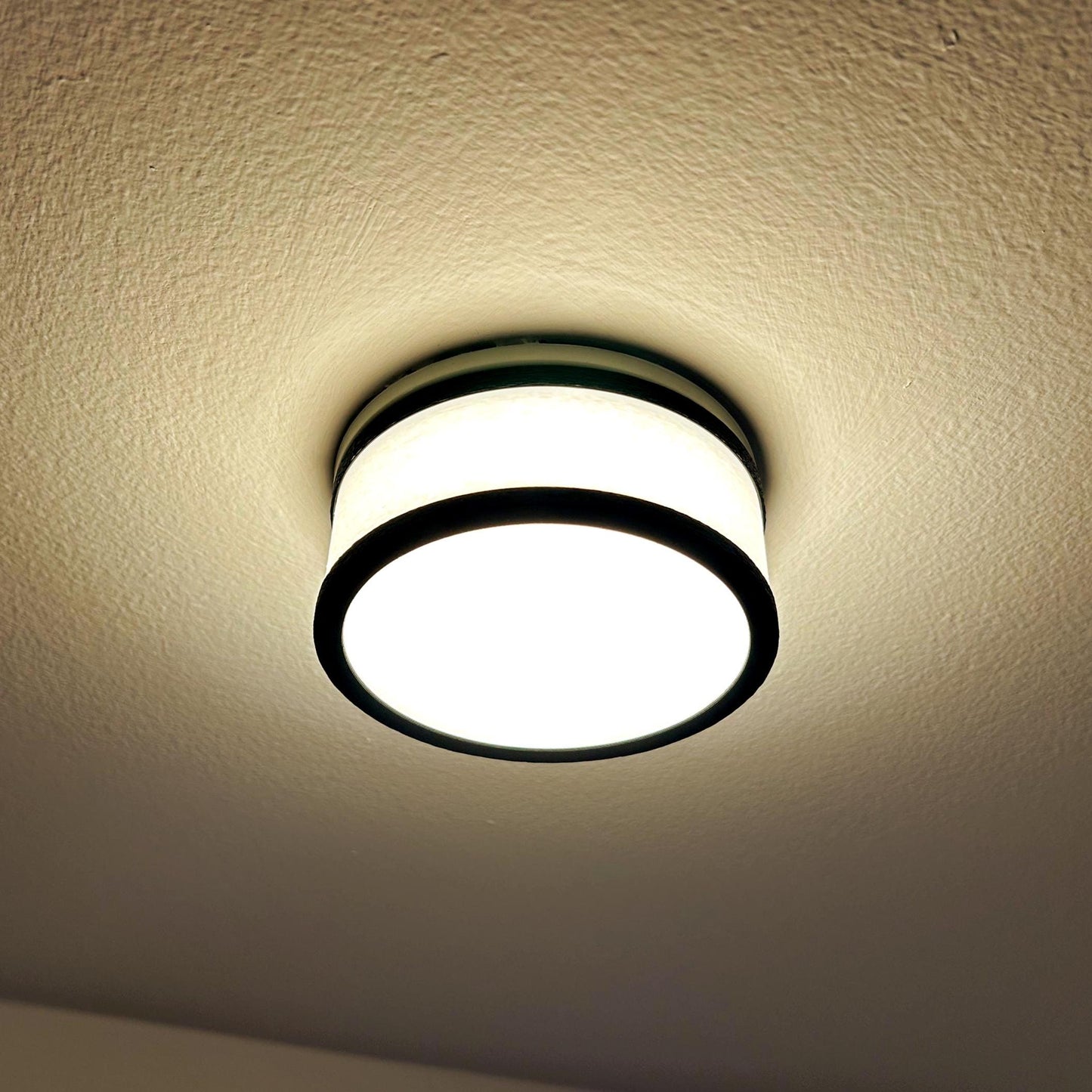 Glow Dome Halo Recessed Light Diffuser - Black & White Gold LED Downlight Cover