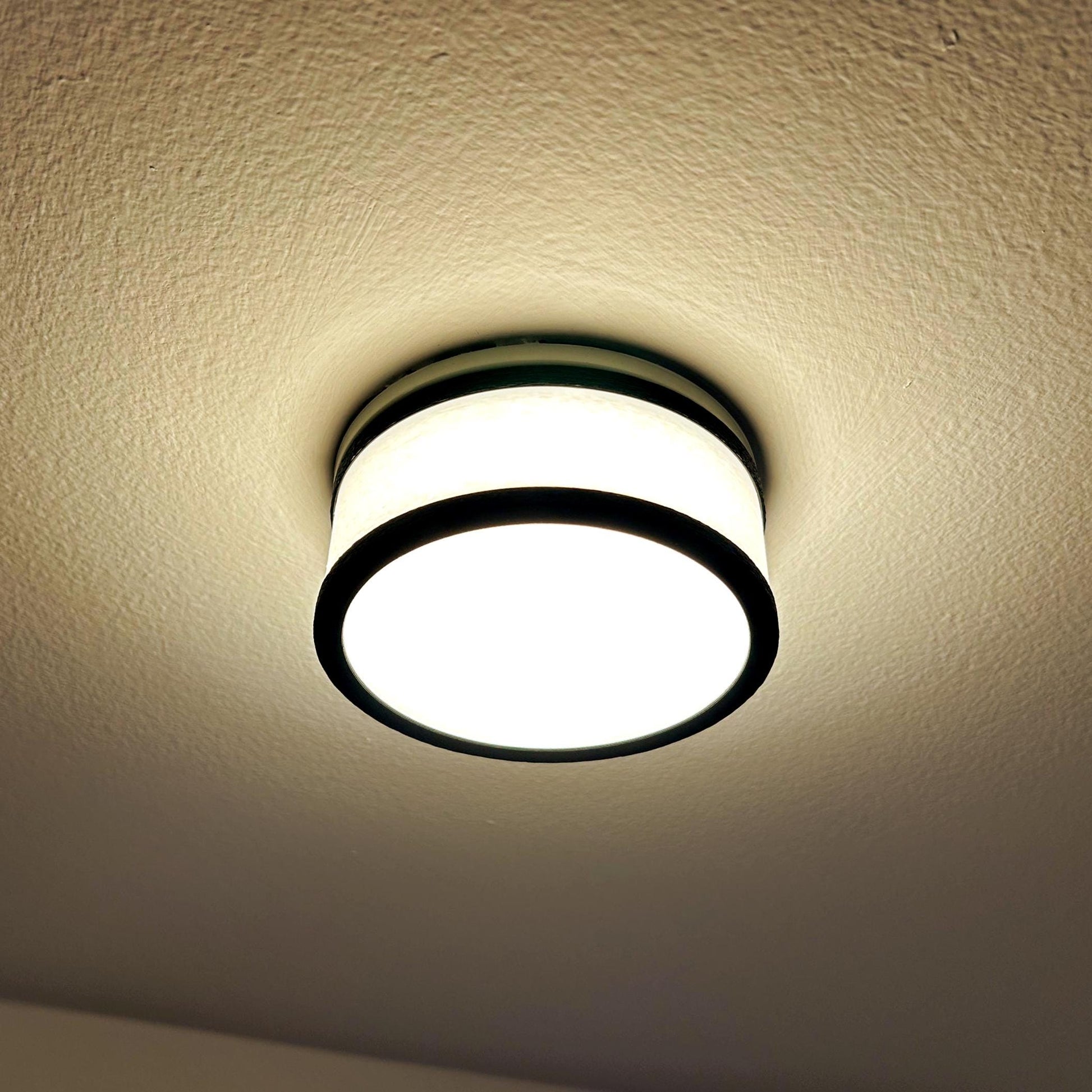 Glow Dome Halo Recessed Light Diffuser - Black & White Gold LED Downlight Cover