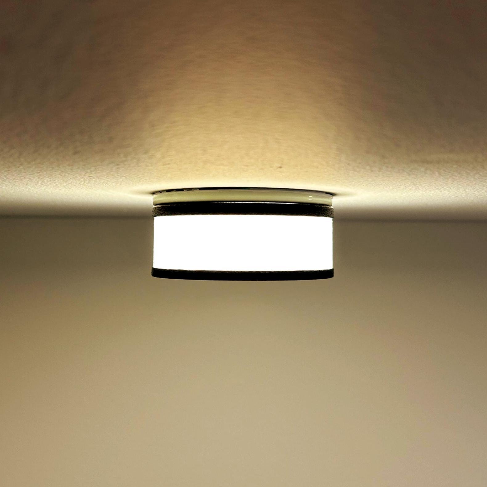 Glow Dome Halo Recessed Light Diffuser - Black & White Gold LED Downlight Cover