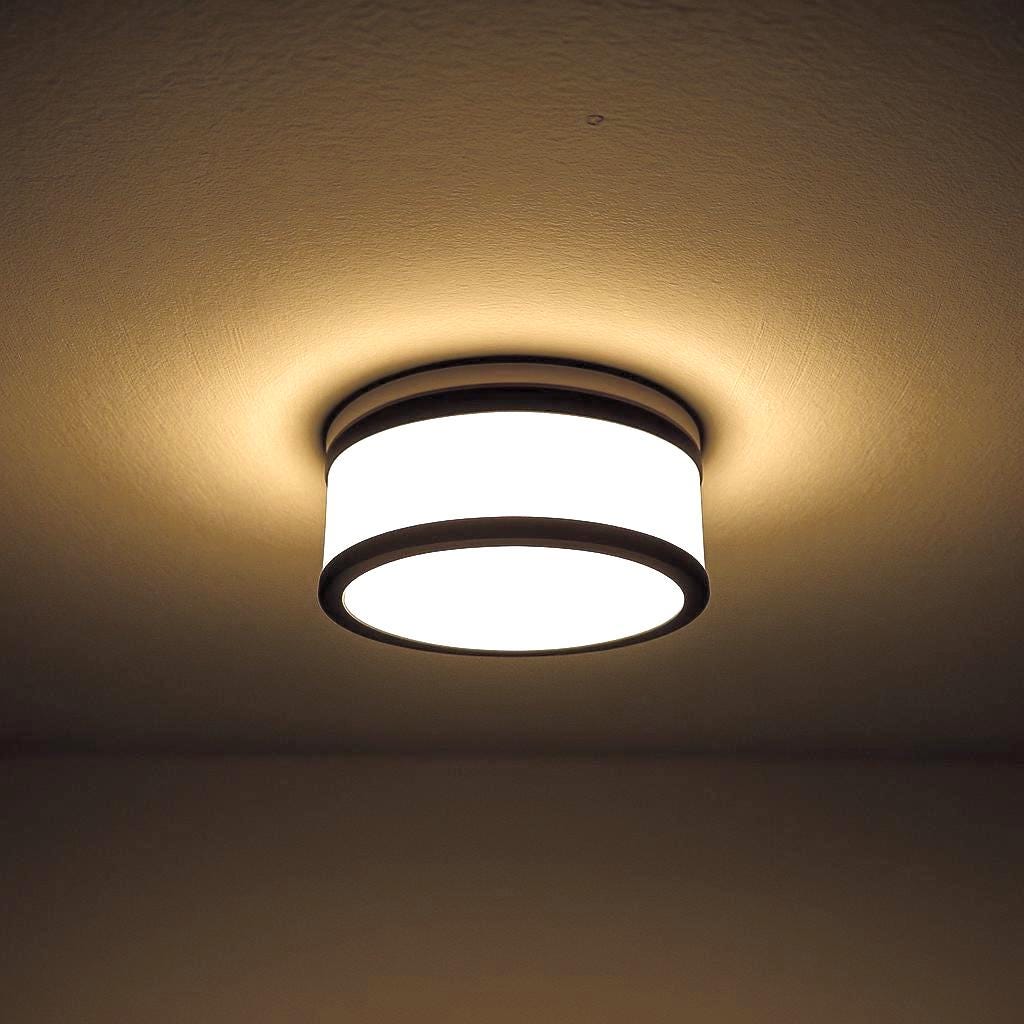 Glow Dome Halo Recessed Light Diffuser - Black & White Gold LED Downlight Cover