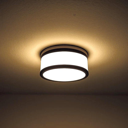 Glow Dome Halo Recessed Light Diffuser - Black & White Gold LED Downlight Cover