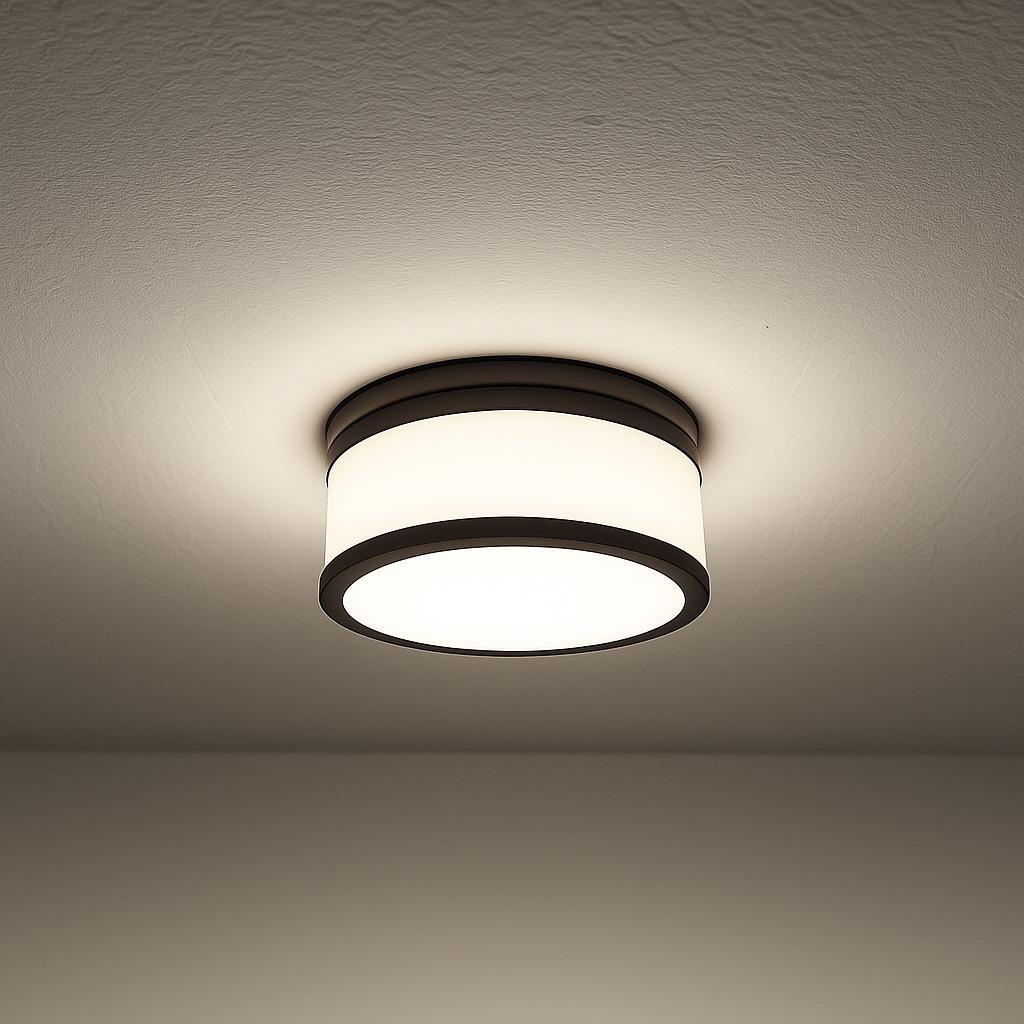 Glow Dome Halo Recessed Light Diffuser - Black & White Gold LED Downlight Cover