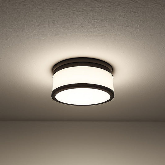 Glow Dome Halo Recessed Light Diffuser - Black & White Gold LED Downlight Cover
