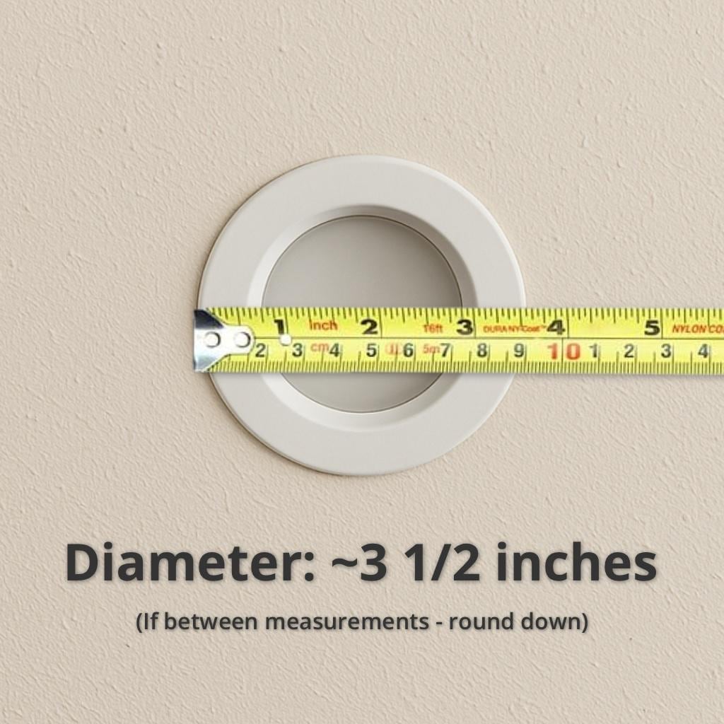 Strata Recessed Light Diffuser - Black & White Gold LED Downlight Cover