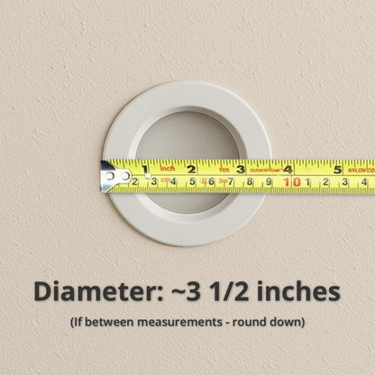 Strata Recessed Light Diffuser - Black & White Gold LED Downlight Cover