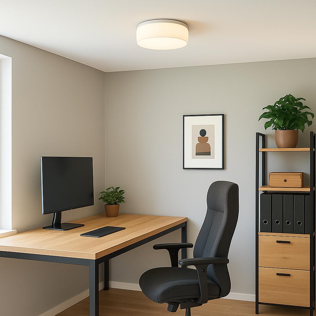 Glow Dome Recessed Light Diffuser - White Gold LED Downlight Cover - Renter Friendly