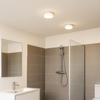 Glow Dome Recessed Light Diffuser - White Gold LED Downlight Cover - Renter Friendly