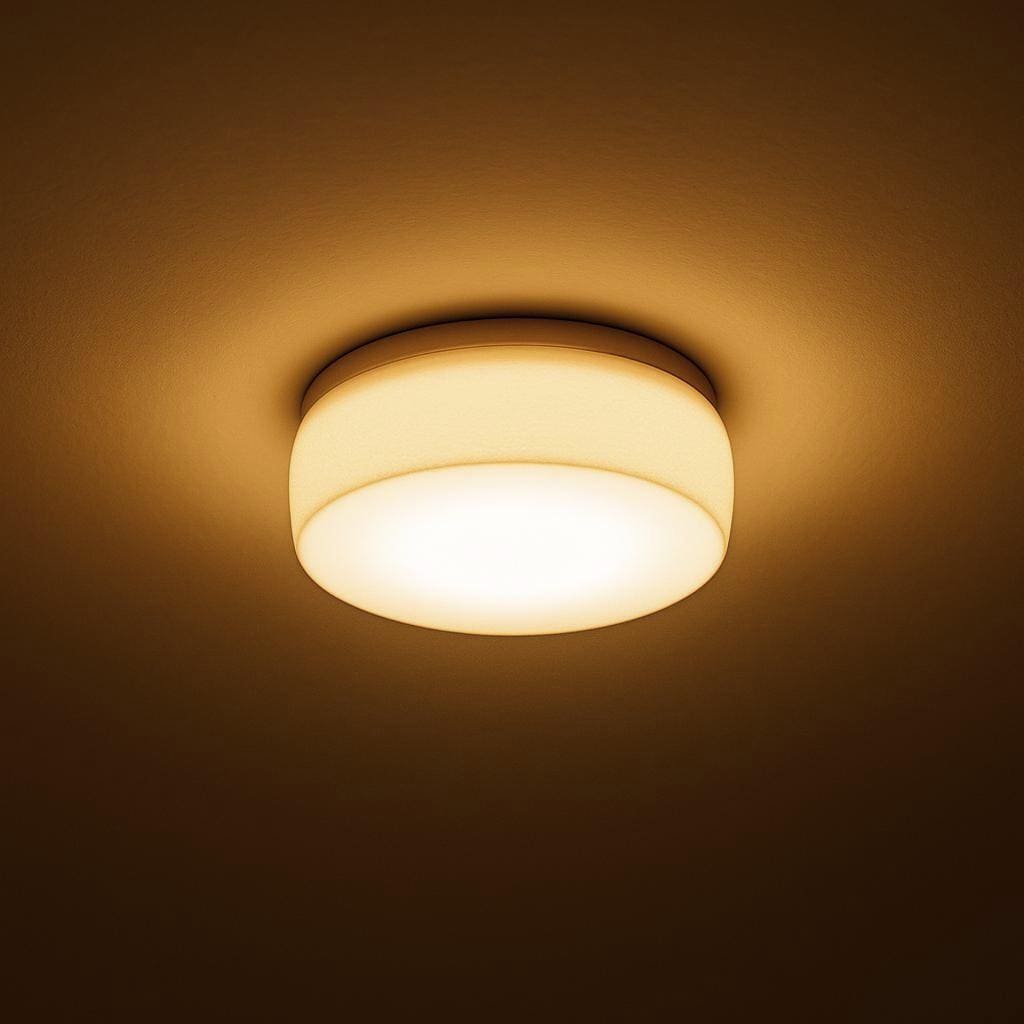 Glow Dome Recessed Light Diffuser - White Gold LED Downlight Cover - Renter Friendly