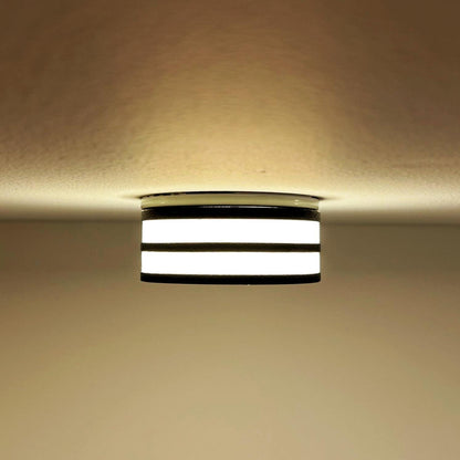 Glow Dome Strata Recessed Light Diffuser - Black & White Gold LED Downlight Cover