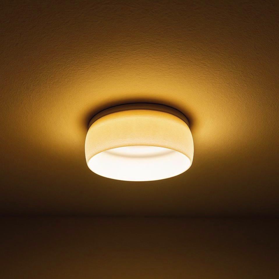 Glow Shade Recessed Light Diffuser - White Gold LED Downlight Shade