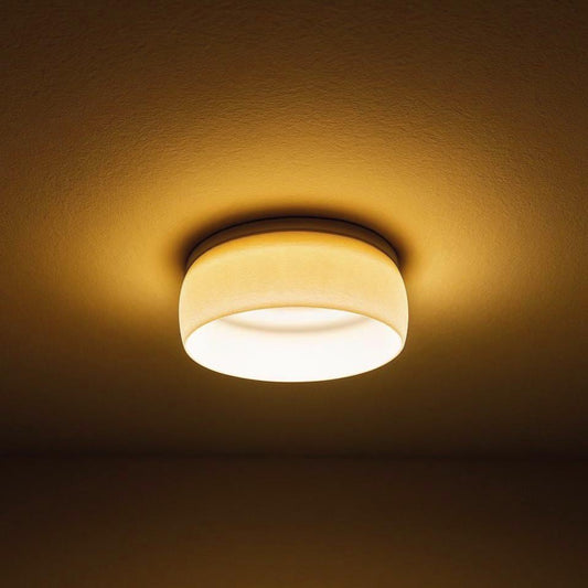 Glow Shade Recessed Light Diffuser - White Gold LED Downlight Shade