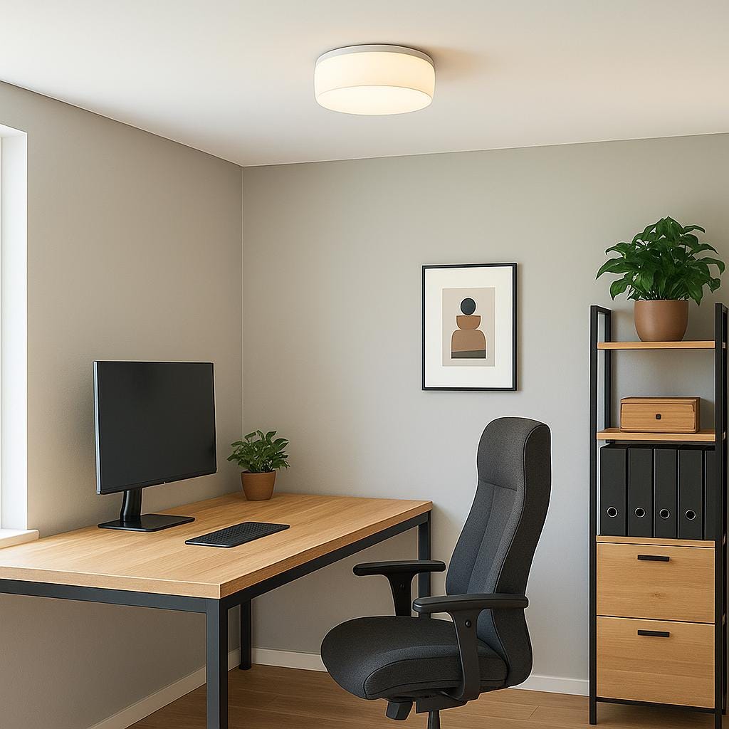 Glow Dome Recessed Light Diffuser - White Gold LED Downlight Covers - Renter Friendly