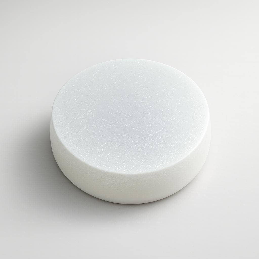 Front view of a white Glow Dome light diffuser on a plain background, showing the smooth rounded exterior and frosted lens surface.