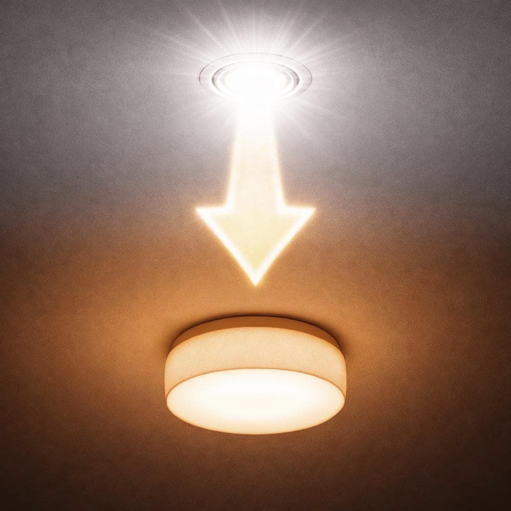 Glow Dome Pot Light Cover – Magnetic LED Light Diffuser