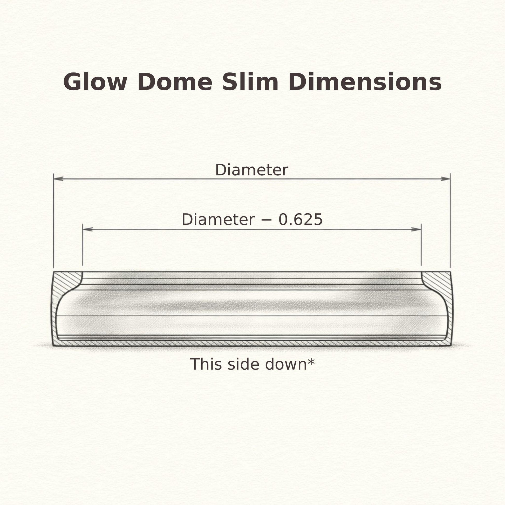 Glow Dome Slim Pot Light Cover – Magnetic LED Light Diffuser