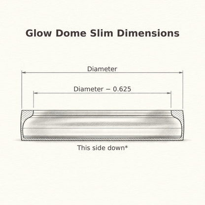 Glow Dome Slim Pot Light Cover – Magnetic LED Light Diffuser