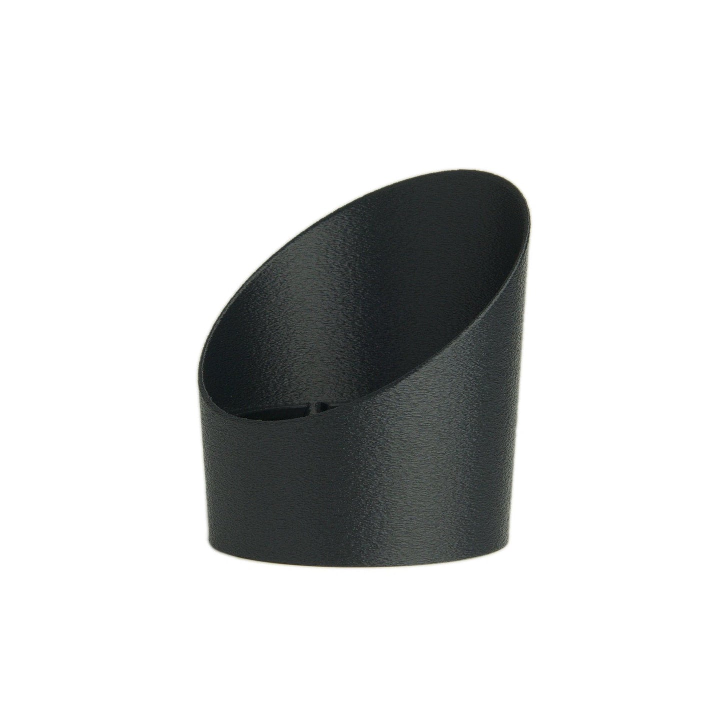 Diagonal View of Anti-Glare Shield for Philips Hue Lily Smart Landscape Spotlight – Elegant Black Finish for Outdoor Design