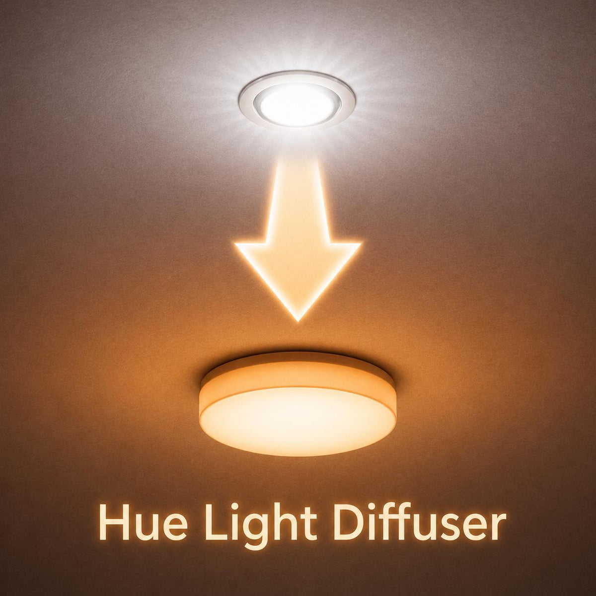 Philips Hue Recessed Light Diffuser - Magnetic Cover for Hue Downlights